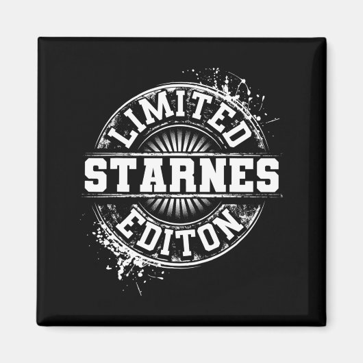 Starnes Funny Surname Family Tree Birthday Gift Magneet (Voorkant)