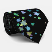 Starof David Black Stropdas Bar Mitzvah Gift Jewis (Opgerold)