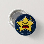 starplexus boze knop ronde button 3,2 cm (Voorkant /achterkant)