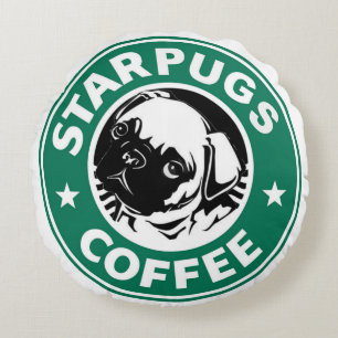 Starpugs Coffee Rond Kussen