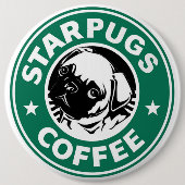 Starpugs Coffee Ronde Button 6,0 Cm (Voorkant)