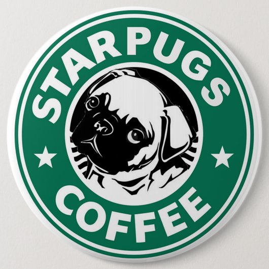 Starpugs Coffee Ronde Button 6,0 Cm (Voorkant)