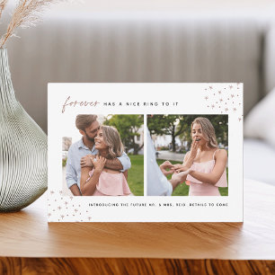 Starred Forever   2 Foto Verlovingsaankondiging Aankondiging