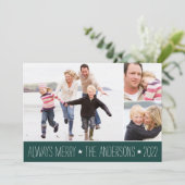 Starred | Holiday Foto Collage Kaart (Staand voorkant)