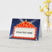 Starred Personaliseerbare Markttent van de Film Kaart (Gele Bloem)