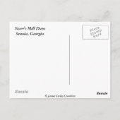 Starr's Mill Dam Briefkaart (Achterkant)