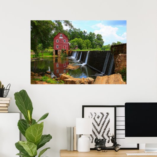 Starr's Mill Dam Poster (Thuiskantoor)