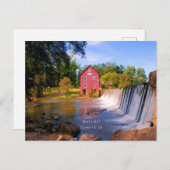 Starr's Mill, Fayetteville, Georgia, Briefkaart (Voorkant / Achterkant)