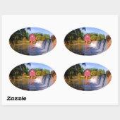 Starr's Mill, Fayetteville, Georgia Ovale Sticker (Vel)