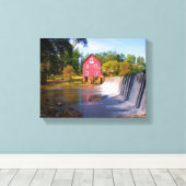 Starr's Mill Georgia Canvas Afdruk (Insitu (Houten vloer))