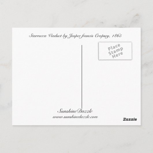 Starrucca Viaduct Briefkaart (Achterkant)