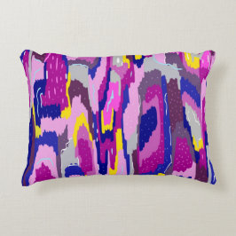 Starry Abstract in Purples and Blues Accent Kussen