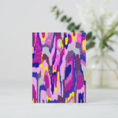 Starry Abstract in Purples and Blues Briefkaart (Staand voorkant)