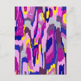 Starry Abstract in Purples and Blues Briefkaart