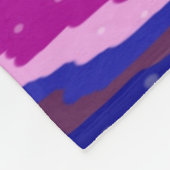 Starry Abstract in Purples and Blues Fleece Deken (Hoek)