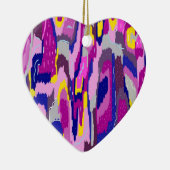 Starry Abstract in Purples and Blues Keramisch Ornament (Rechts)