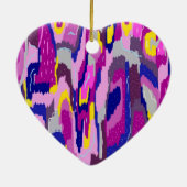 Starry Abstract in Purples and Blues Keramisch Ornament (Achterkant)