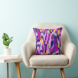 Starry Abstract in Purples and Blues Kussen