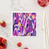 Starry Abstract in Purples and Blues Servet (Insitu)