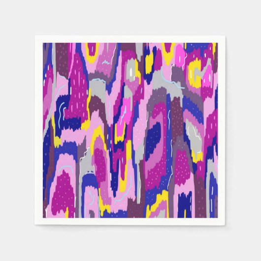 Starry Abstract in Purples and Blues Servet (Voorkant)