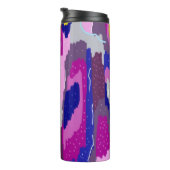 Starry Abstract in Purples and Blues Thermosbeker (Geroteerd rechts)