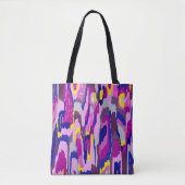 Starry Abstract in Purples and Blues Tote Bag (Voorkant)