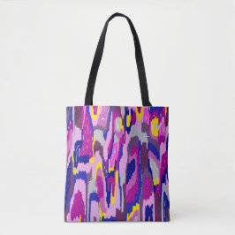 Starry Abstract in Purples and Blues Tote Bag