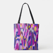 Starry Abstract in Purples and Blues Tote Bag (Achterkant)