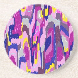 Starry Abstract in Purples and Blues Zandsteen Onderzetter
