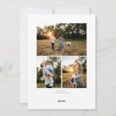 Starry Arch New Year Photo Feestdagenkaart (Achterkant)