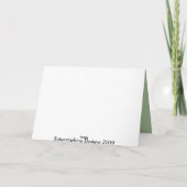 Starry Baby Announcement (Groen) Aankondiging (Achterkant)