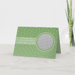 Starry Baby Announcement (Groen) Aankondiging