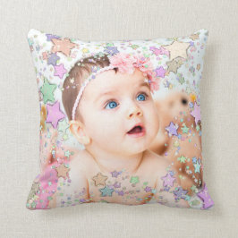 Starry Baby foto gepersonaliseerd kussen