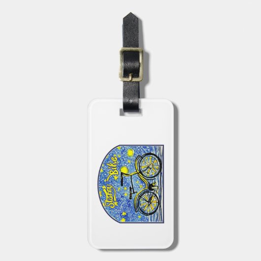 Starry Bike Bagagelabel (Voorkant verticaal)