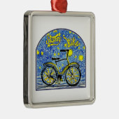 Starry Bike Metalen Ornament (Rechts)