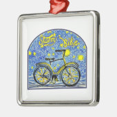 Starry Bike Metalen Ornament (Links)