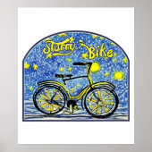 Starry Bike Poster (Voorkant)