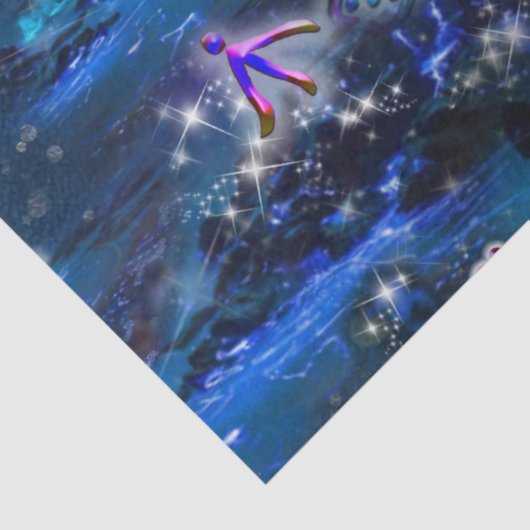 Starry Bioluminescentie Waterval Tissuepapier (Detail)