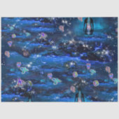 Starry Bioluminescentie Waterval Tissuepapier (Voorkant)