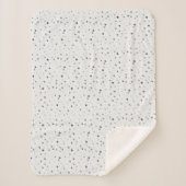 Starry Blanket, Soft Celestial Elegance Sherpa Deken (Voorkant)
