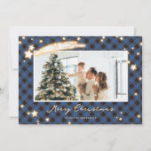 Starry Blue Buffalo Plays Feestdagenkaart (Voorkant)