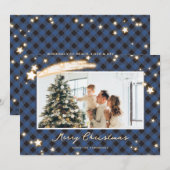 Starry Blue Buffalo Plays Feestdagenkaart (Voorkant / Achterkant)