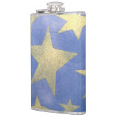 Starry Blue en Gold Flask Heupfles (Links)