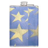 Starry Blue en Gold Flask Heupfles (Achterkant)