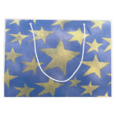 Starry Blue en Gold Groot Cadeauzakje (Achterkant)
