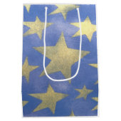 Starry Blue en Gold Medium Cadeauzakje (Achterkant)