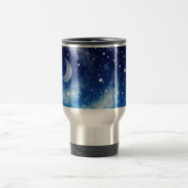 Starry Blue Night Sky Reisbeker (Center)