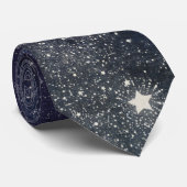 Starry Blue Sky Stropdas (Opgerold)