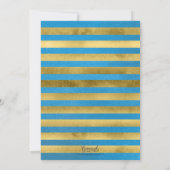 Starry Blue Waterverf Het is een Boy Baby shower Kaart (Achterkant)