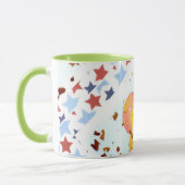 Starry Butterfly, groene ringer 11oz mok koffie/th (Links)